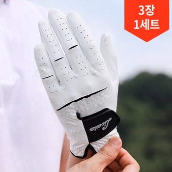3장1세트/리카타 투어 플렉스 합피 남성 여성 골프장갑 스판 벨크로 기능성 장갑 C26305