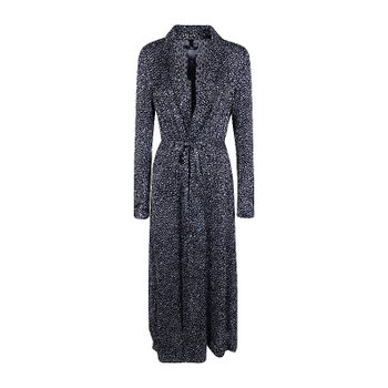 [해외] [해외배송] 사피오 나이티 데보레 팬시 웨이스트 타이 코트 N5L DEVORE MULTI