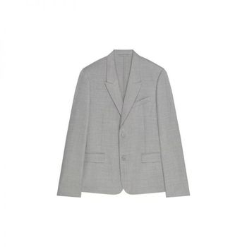 [해외] 지방시 Regular 핏 피크 Lapel 자켓 그레이 화이트 Brand Size 48 (US 38) BM30GS15K7 1375499