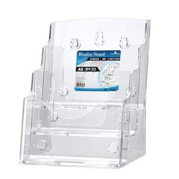 디스플레이스탠드 A5 3단 A706-63 2개묶음 문구 사무용품 디스플레이 스탠드 아크릴케이스