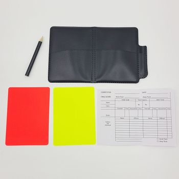 옐로우카드 레드카드 축구 심판 수첩