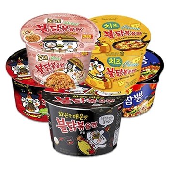 [유통기한보증] [삼양 큰컵 라면 전 불닭볶음면 불닭탕면 간짬뽕 치즈불닭로제불닭]