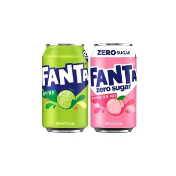 환타 멜론맛+제로상큼피치맛 1+1 350ml 각12캔 (총24캔) (S38656290)