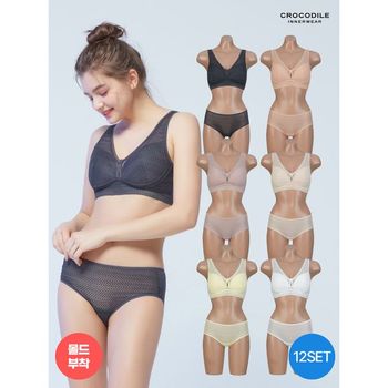 에어리핏 시스루 브라+팬티 12종 풀세트_P340360502