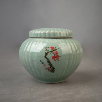 청자대나무사군자 경옥고단지 1.2kg