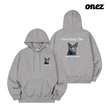 [ONEZ] 원즈 OZ 기모 후드티 RUSSIAN BLUE (OZ221) 그레이