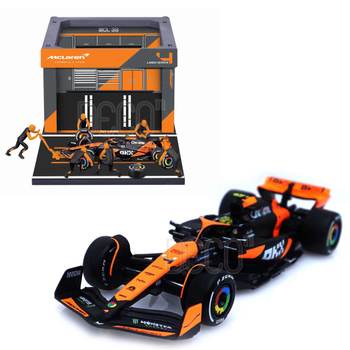 F1 레이싱 피트 정비소 맥라렌 팀 MCL38 랜도 노리스 미니카