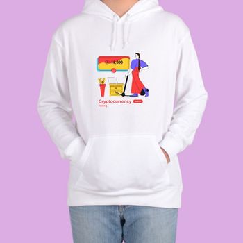 후드티 화이트 가상화폐 비트코인 알트코인 암호화폐