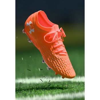 [해외] Under Armour 언더 아머 마그네티코 엘리트 5 FG - 단단한 지면 축구화 불꽃 주황색 / 팀 흰색 6