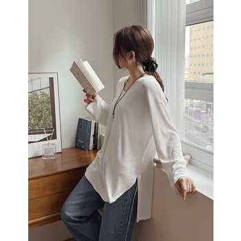 [공구우먼] 투몬 루즈핏 라운드 언발 티셔츠 86258 빅사이즈 여성의류