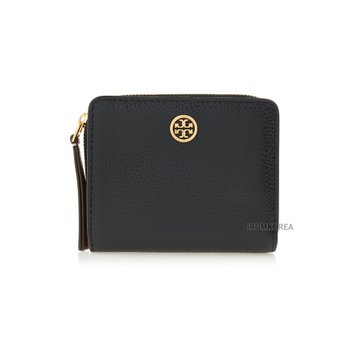 [토리버치] SS25 여성 페블드 바이폴드 반지갑 146369 001 _SSG