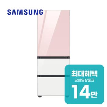 삼성 비스포크 김치플러스 3도어키친핏 김치냉장고 313L RQ33DB74B1AP25 렌탈 60개월 월 49600원