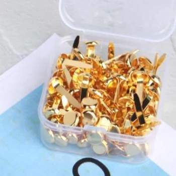 종이인형 금색 북유럽 스타일 문서 할핀 100P 사무용