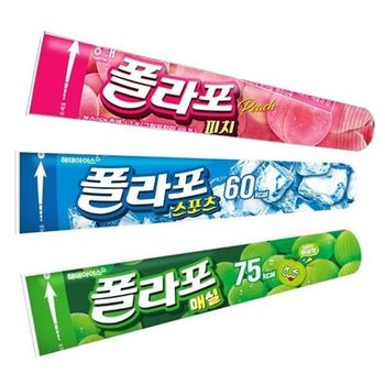 해태 폴라포 아이스크림 3종 35개 폴라포 매실 폴라포 피치 아이스...