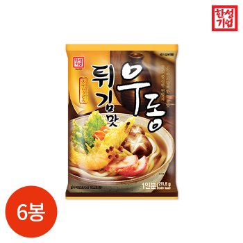 한성기업 튀김맛 우동 (2인분) 423g x 6봉