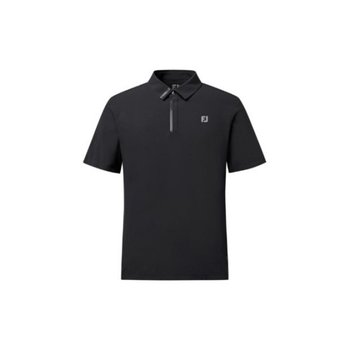 골프반팔티 VQA RHRFJ41429 에센셜 우븐 폴로 셔츠 Black