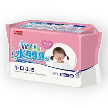 [해외] 아기용 수법 렉 일본제 무첨가 W 보습 물 99.9% 80장 3개들이 X8 팩