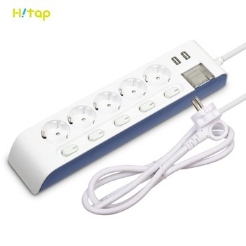 현대일렉트릭 하이탭 HIPUMP-53N 16A USB2구개별멀티 5구 멀티탭 (3m)