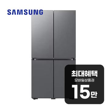 삼성 비스포크 AI 4도어 냉장고 905L (에센셜 다크 메탈) RM70F90R2D 렌탈 60개월 월 53600원