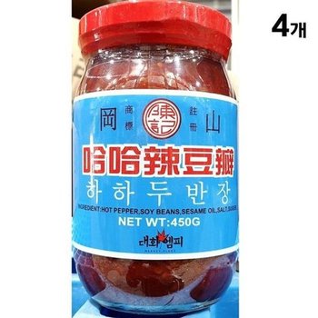 [JHP3N541_52ER]두반장(대화 수입된장 450g)X4