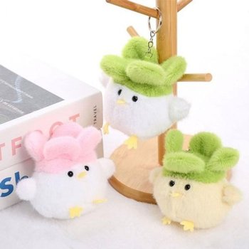 샤토 소리나는 큐티 마늘새 인형키링 계란꽃 주방수건 미니 핸드...