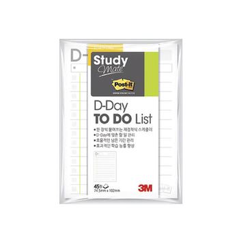 3M 포스트잇 스터디메이트 디데이투두리스트