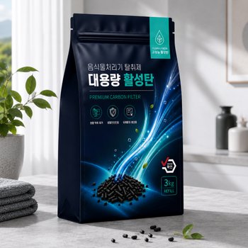 3kg 스마트카라PCS-400 음식물처리기 필터 활성탄 대용량 리필 호환