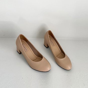 Cerise round Pumps -ROC063 (3color)