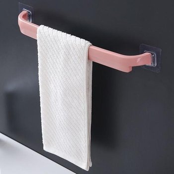 [ME9527O0_52CW]탈부착식 타올걸이 욕실수건걸이(핑크)