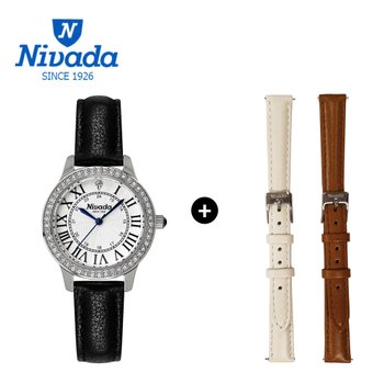 NIVADA [NIVADA] 니바다 1+2 체인저블 여성용 가죽시계 3014 (3가지연출)