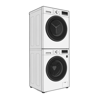 LG 트롬 세탁기+건조기 F12WVA-10WB 워시타워