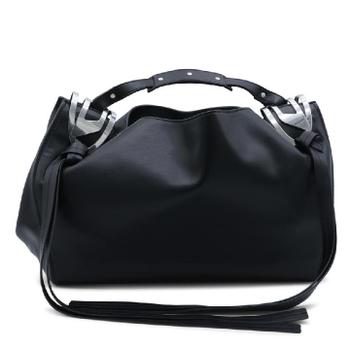 [해외] 디젤 X10714P5184T8013 Black BLACK KNOT TOP HANDLE BAG