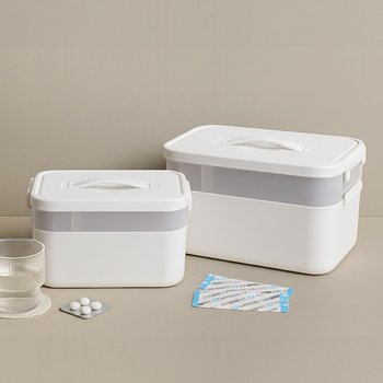 히키스 칸막이 휴대용약 AID 구급상자 가족상비약 응급키트 부모님 약통