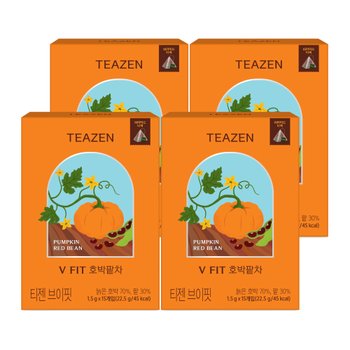 [본사 직영] 티젠 브이핏 호박팥차 15티백 x 4박스 (총 2개월분)
