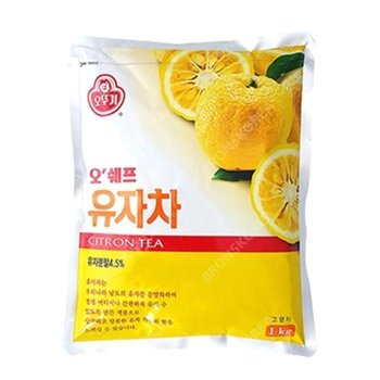 오뚜기 오쉐프 유자차 1kg 자판기용 율무차 유자가루 귤