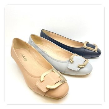 여성 금장 벨트장식 컴포트 펌프스 3cm 219015 SW1 LEE43196