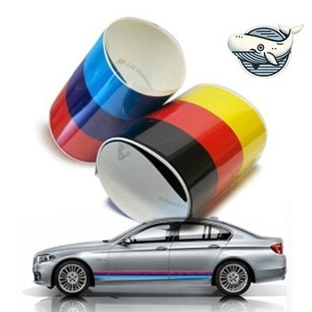 고품질 차량 외관 튜닝 국기 라인스티커 3색 자동차 자동차튜닝스...