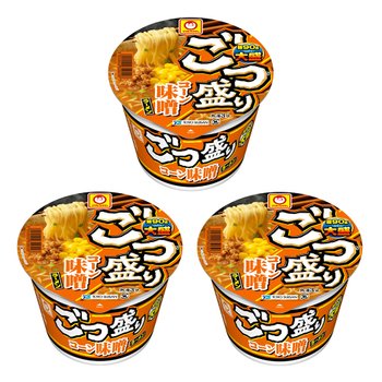 [해외] 마루짱 고츠모리 오오모리 콘 미소 된장맛 라멘 컵라면 x3개 묶음