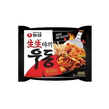 MZ농심 생생 야끼우동 화끈한맛 10봉 매콤 볶음 봉지면