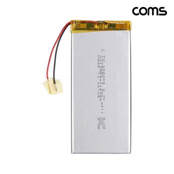Coms 254085 리튬폴리머 배터리 충전지 3.7V 1000mAh JA373 컴스