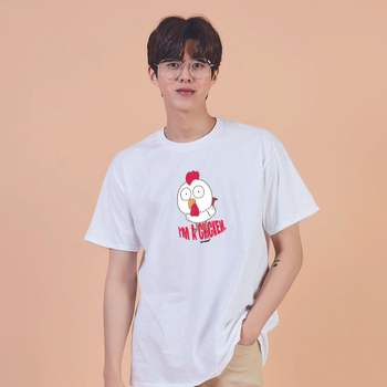 키밍 chicken 닭띠 편한티 귀여운티 포인트반팔티 교회반팔티
