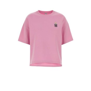 [해외] [해외배송] 로에베 레귤러 핏 티셔츠 S359Y22XAI PINK B0441984653