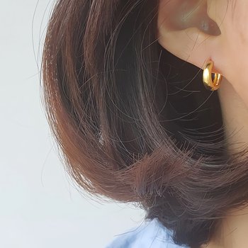 여성 데일리 무광 미니 토토 링 귀걸이