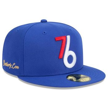 [해외] 뉴에라 남성용 로열 필라델피아 76ers 2024/25 시티 에디션 얼터네이트 59FIFTY 피팅 모자 76200