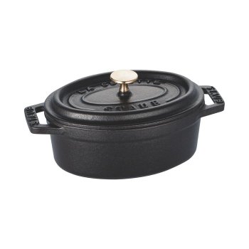 [해외] 스타우브 미니 코코트 오벌 블랙 11cm 40500-111