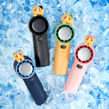 카카오프렌즈 춘식이 파워쿨링 급속냉각 휴대용 핸디 선풍기