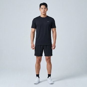 베이직 반팔 티셔츠 블랙 PW3MT24M315
