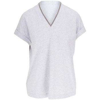 25 FW 브루넬로 쿠치넬리 V넥 티셔츠  MOT18BD222C8003 TP429847342