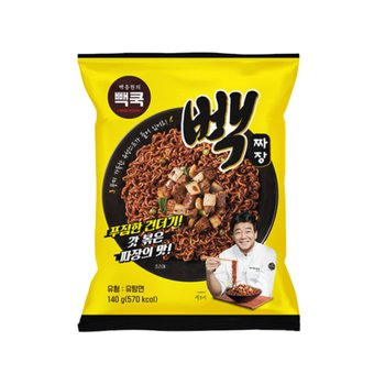 백종원의 빽쿡 빽짜장 봉지라면 140g x 24개