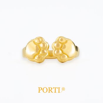 순금 24K 3.75g 용띠 용발바닥 돌반지